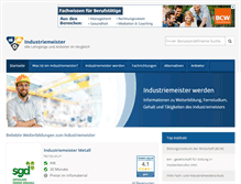 Tablet Screenshot of industriemeister.info